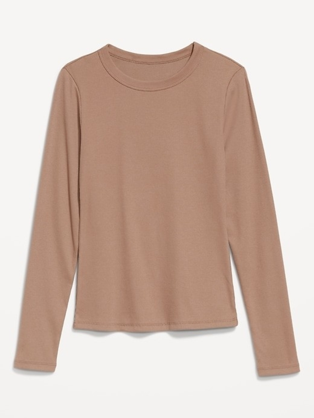 Old Navy Snug Crewneck Top — Taupe Brown- 3X